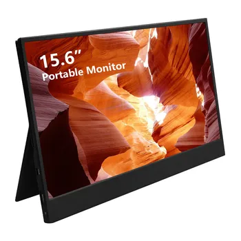 Crelander 15,6-дюймовый монитор для ПК 1080P IPS Монитор со вторым экраном для Ноутбука, телефона, коммутатора PS4, металлический корпус, HD портативный монитор
