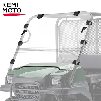 KEMIMOTO UTV с прозрачным откидным передним полным ветровым стеклом, совместимым с Kawasaki Mule 3010 2003-2009 Mule 3000 2005-2013
