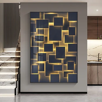 Современная минималистичная картина для украшения крыльца, тенденция легкой роскоши, подвесная картина в коридоре, высококлассная атмосферная