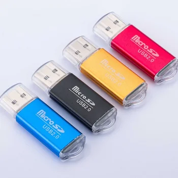 5 шт. Устройство чтения карт памяти Mini USB 2.0, высокоскоростной адаптер Micro SD TF, штекер и розетка На выбор для ПК, ноутбука, планшета