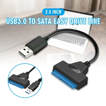 Pohiks 1 шт. Высокоскоростной кабель внешнего преобразователя USB 3.0 в SATA для 2,5-дюймового SSD HDD с драйвером жесткого диска