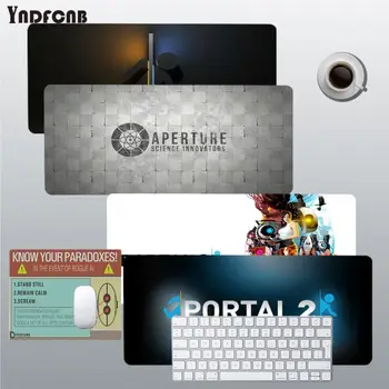 Portal 2, Забавные игровые коврики для геймеров, Размер коврика для мыши, коврик для клавиатуры, коврик для Cs Go LOL