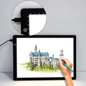 Новый Планшет для рисования формата А4 wacom Digital Graphic Tablet LED Diamond Painting Light Pad Board Портативная доска для просмотра рентгеновских пленок