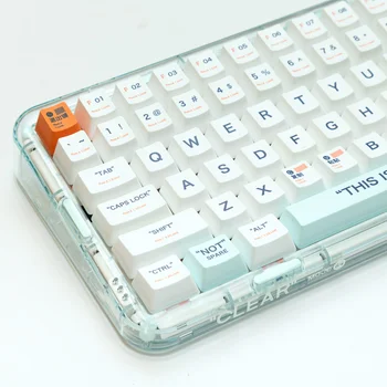 135 Клавиш PBT Пластиковые колпачки для ключей Механическая клавиатура Dye Sub OEM Профиль Белый GK61 Anne Pro 2
