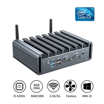 Мини ПК BKHD Intel 4th 5th Gen Core i3 i5 Процессор NUC G590 с WiFi 2x1 Гигабитным Ethernet Промышленным Управлением Устройствами Интернета Вещей