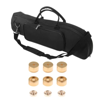 2 Комплекта аксессуаров: 1 комплект клапанов для трубы, пуговицы для пальцев, Детали для трубы и 1 комплект сумки для трубы с плечевым ремнем для инструмента