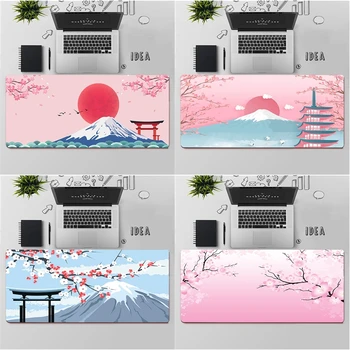 Maiya Японский стиль розовой вишни, настольный игровой плеер, ноутбук, резиновый коврик для мыши, Бесплатная доставка, Большой коврик для мыши, коврик для клавиатуры