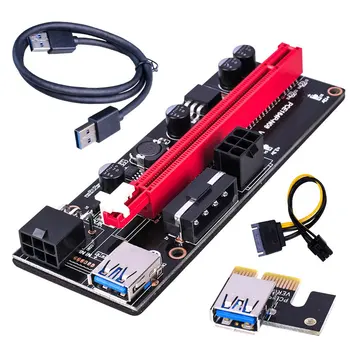 Удлинитель Usb 3.0 PCIE Riser Ver 009S Express 16X Удлинитель Riser Adapter Card 6-контактный кабель питания