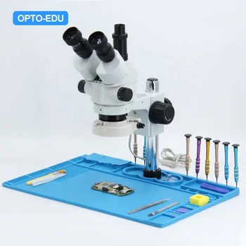 Стереоадаптер OPTO-EDU A23.1503 для ремонта мобильных телефонов с зумом, микроскоп