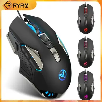Проводная мышь RYRA с USB-приемником, регулируемые игровые мыши с разрешением 8000 точек на дюйм, 4 передачи, 8 клавиш, эргономичная мышь, аксессуары для ноутбуков