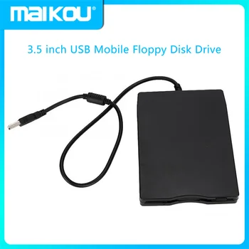 Портативный 3,5-дюймовый USB Мобильный дисковод для гибких дисков 1,44 МБ Внешняя дискета FDD для Ноутбука Notebook PC Подключение USB plug-and-play