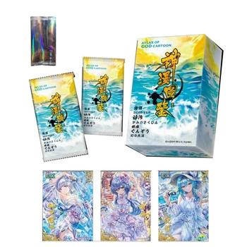 Оптовые продажи Коллекционных карточек Goddess Story Atlas Of God Cartoon Girl Booster Box Сексуальные аниме игральные карты