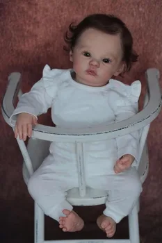 49 СМ Новорожденная Кукла Bebe Baby Reborn Meadow Мягкое Приятное Тело, Реалистичная 3D Кожа с Видимыми Венами, Высококачественная Художественная Кукла