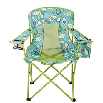 Походный стул Ozark Trail из сетки большого размера с кулером, дизайн авокадо, зеленый с синим, пляжный стул для взрослых