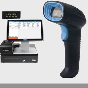 Модный Беспроводной сканер красного света, штрих-код, QR-сканер, 2D-быстрое распознавание, высокое качество, встроенный аккумулятор