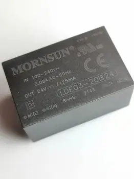100% Новый оригинальный модуль питания MORNSUN LDE03-20B05 AC-DC от 220 В до 5 В 3 Вт модуль изолирующего напряжения