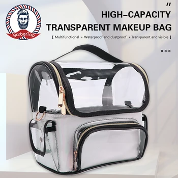 Новая сумка для хранения косметических кистей из ПВХ, водонепроницаемая сумка для макияжа, поясная сумка для Парикмахера, Многофункциональная большая емкость
