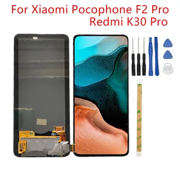 Оригинальная Замена Amoled Экрана Для Xiaomi Redmi K30 PRO/Pocophone Poco F2 Pro Телефон ЖК-дисплей Дигитайзер В Сборе Сенсорное Стекло