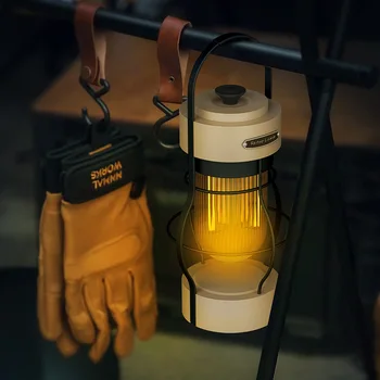 Ретро Портативный фонарь для кемпинга 2000 мАч, 3 режима освещения, светильник для походов, скалолазания, Уличная керосиновая винтажная лагерная лампа