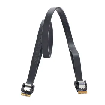 Xiwai 40 см SFF-8654 4i 38Pin Хост-штекер для SFF-8654 38Pin штекер PCI-E Slimline SAS Целевой кабель