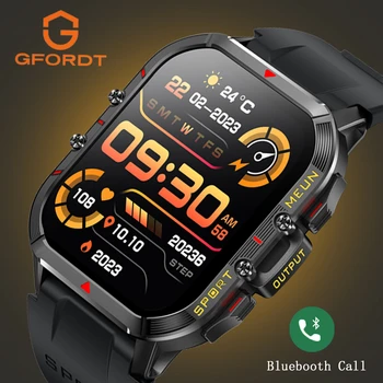 GFORDT 2023 Смарт-часы с Bluetooth-вызовом 1,96 