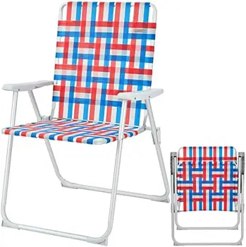 Очень широкий Складной пляжный стул с алюминиевыми перепонками, садовый стул, Портативный походный стул, Легкие пляжные стулья для взрослых, Внедорожные