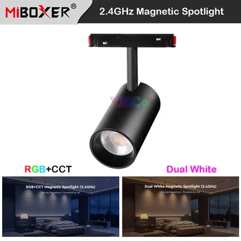 Miboxer 2,4 ГГц RGBCCT/Двойной Белый CCT Магнитный светодиодный Прожектор Smart 6 Вт 12 Вт 25 Вт Потолочный Светильник 48 В Milight 2,4 Г RF Пульт Дистанционного Управления