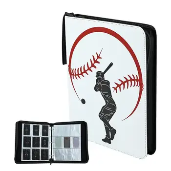 Бейсбольная Коллекционная Карточка Binder 9 Карманных Спортивных Карточек Binder Card Protector Binder Бейсбольных Карточек Подходит для 900 Карточек с 50 рукавами