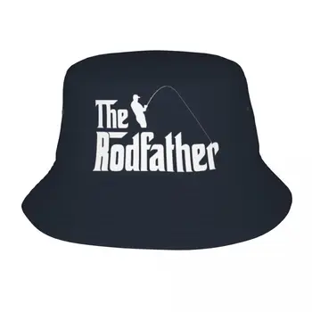 Изготовленная на заказ Рыболовная шляпа-ведро The Rodfather для Мужчин и Женщин с принтом, Летняя Дорожная Пляжная Кепка Рыбака