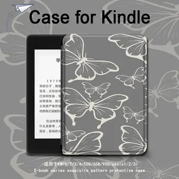 Для Kindle Paperwhite 5 Чехол Серый Бабочка Paperwhite4 для Kinlde 658 J9G29R Чехол для Kindle Papaerwhite 4 Capa KPW4 Funda