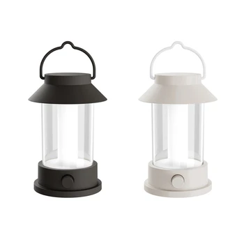 1 комплект, Ретро светодиодные портативные походные фонари, супер яркие атмосферные фонари, Декоративные фонари, черный