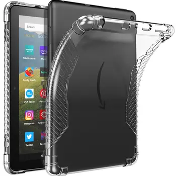 Чехол для планшета Kindle Fire HD 8/8 Plus 10-го поколения 2020, защитный чехол из ТПУ с усиленными от царапин углами