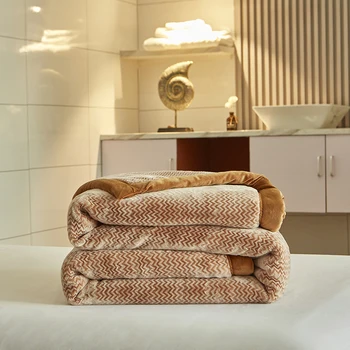 Новый стиль, толстое одеяло из искусственного меха для зимы, роскошное тепло, супер удобные одеяла для кроватей, высококачественное теплое зимнее одеяло
