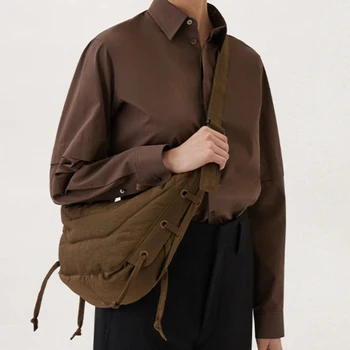 Осенне-зимняя маленькая сумка на ремешке из матовой водоотталкивающей ткани, сумка Унисекс, сумка-мессенджер