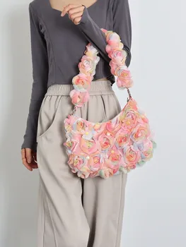 Новая стильная розовая женская сумка-мессенджер, универсальная