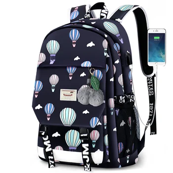 Новый рюкзак Женский водонепроницаемый в корейском стиле для старшеклассников, школьная сумка для школьников Большой емкости, дорожный компьютер