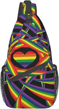Гей-парад с радужным флагом, рюкзак-слинг через плечо, Походный рюкзак для мужчин, женская сумка через плечо для спортзала, велоспорт на открытом воздухе