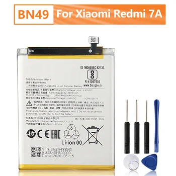 Сменный аккумулятор телефона BN49 для Xiaomi Redmi 7A Redmi7A 4000 мАч с бесплатными инструментами