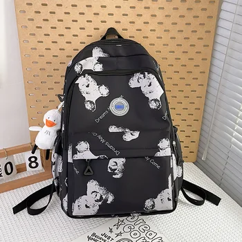 Школьные сумки для девочек для подростков, Милый Мультяшный средний студенческий рюкзак, Женская Корейская сумка для книг