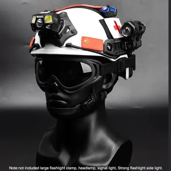 Тактический шлем Fast MH, защитные очки, зажим для фары, Белый Аварийно-спасательный водный шлем, поисково-спасательный защитный защитный шлем