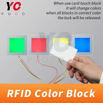 Игра-побег RFID головоломка Escape room rfid цветной модуль используйте сенсорный блок RFID-карты для выбора цвета.