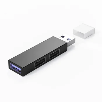 USB 2.0 3 порта Разветвитель концентратор Высокоскоростной адаптер Для портативных ПК Ноутбук для Windows Vista XP 2000 98 FE06 Новейший