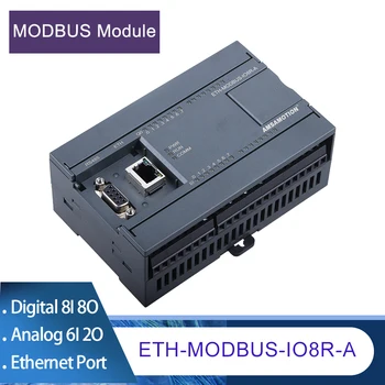 ETH-MODBUS-IO8R-A Модуль расширения Ethernet Поддержка Ethernet RS485 MODBUS RTU S7 TCP Протокол 8I8O Модуль сбора данных реле