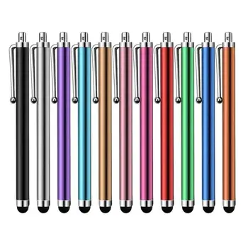 Универсальный металлический стилус для мобильного планшета Для iphone ipad, сенсорная ручка для экрана, емкостная ручка для рисования для Android Samsung