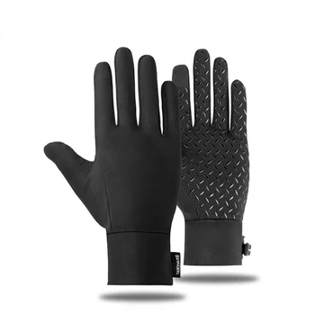 Велосипедные перчатки для занятий спортом на открытом воздухе, Мужские нескользящие силиконовые Велосипедные ветрозащитные перчатки с полными пальцами для рыбалки