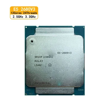 Используемый процессор Intel Xeon E5 2680 V3 SR1XP 2,5 ГГц 12 Ядерный 30 МБ Разъем LGA 2011-3 Процессор E5 2680V3 CPU