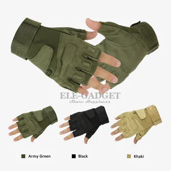 Военные Тактические перчатки с полупальцами, Армейские тренировочные перчатки для занятий спортом на открытом воздухе, Охоты, езды на велосипеде, Защита рук CS