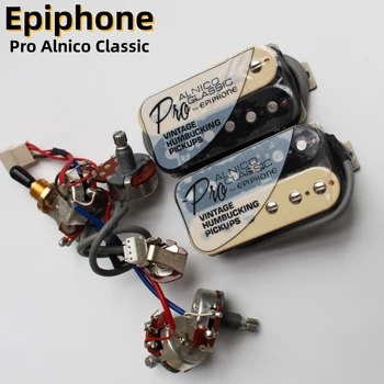 Звукосниматели Epiphone Pro Alnico Classic Винтажный звукосниматель с хамбакингом, быстрое подключение для электрогитары LP Epiphone