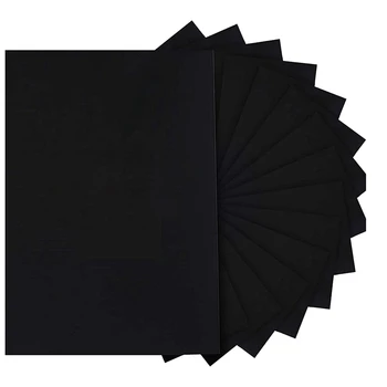 50 Листов черного самоклеящегося черного картона Плотностью 250 гсм Для изготовления открыток, приглашений, канцелярской печати