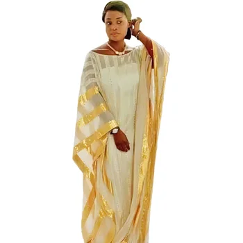 Африканские платья из Искусственного Шелка для Женщин, Женский Халат Africaine Femme 2023, Модный Стиль, Наряды в Анкаре, Абайи, Кафтан, Бубу, Вечерние Платья